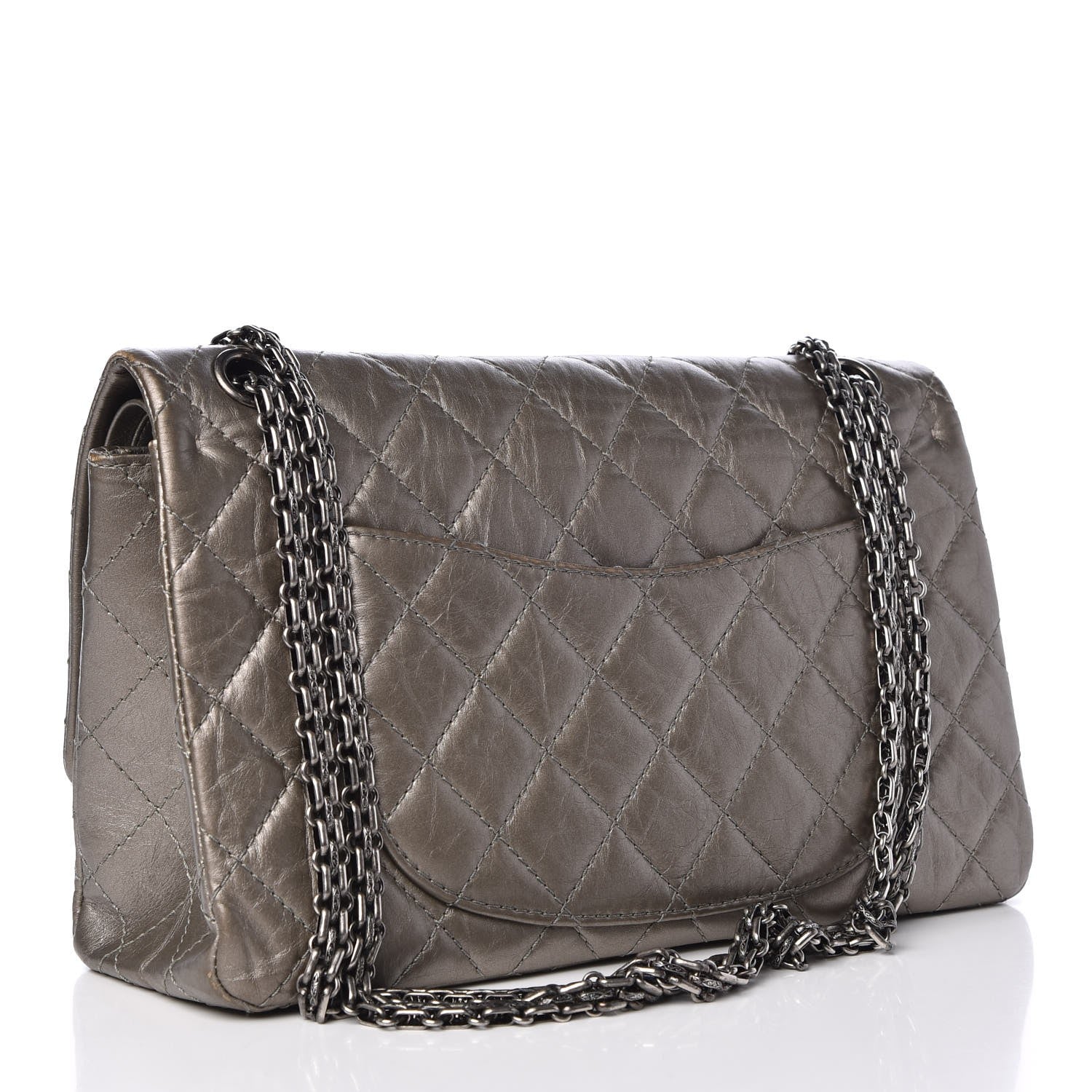 Chanel Metallic Aged Calfskin 2.55 Reissue 226 Flap Light Gold 3 of 15