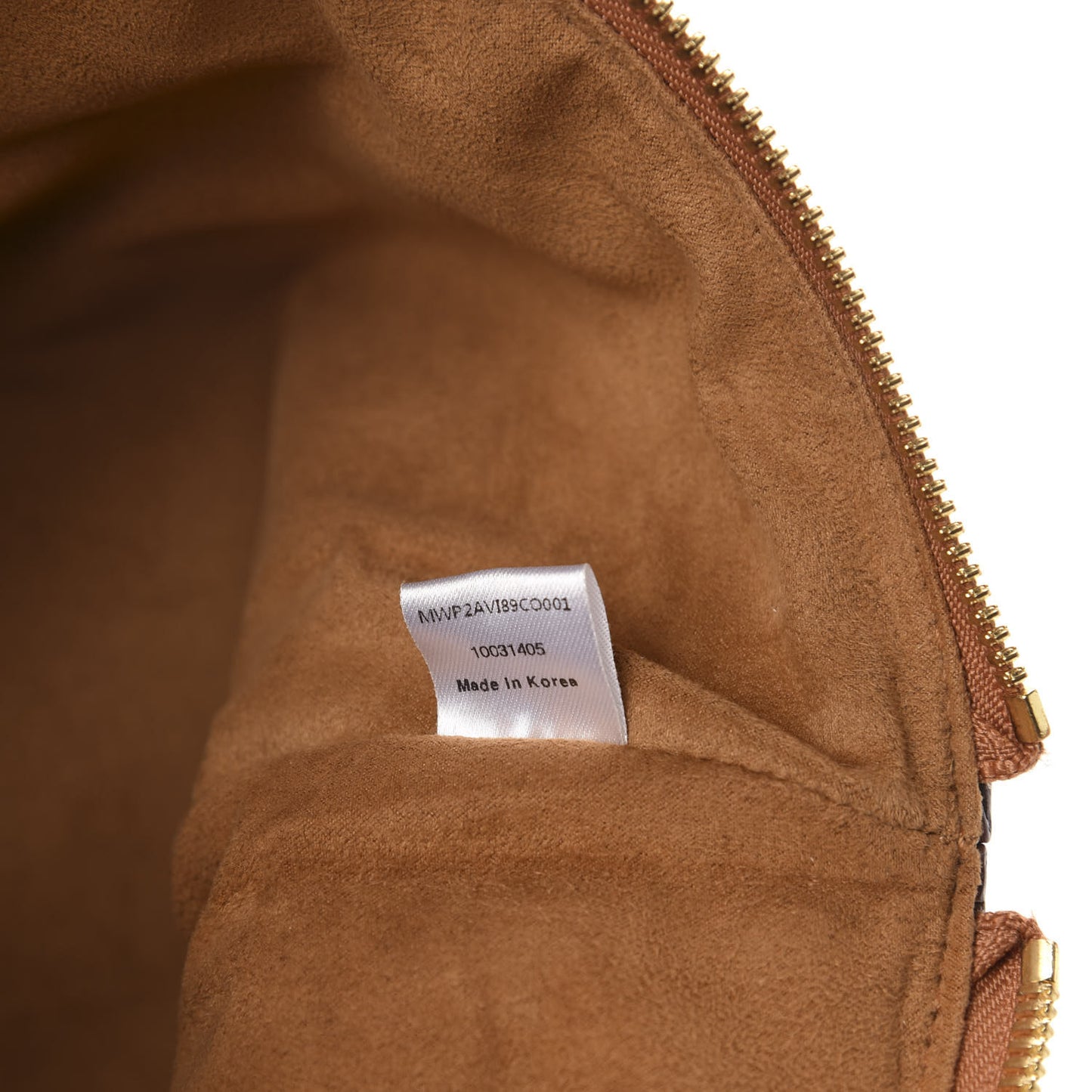 Visetos Medium Stark Wristlet Pouch Cognac