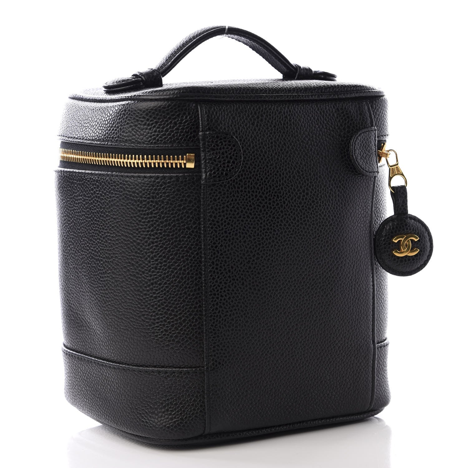 Chanel Caviar Cosmetic Vanity Bag Black 2 of 11