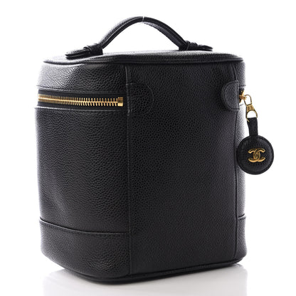 Chanel Caviar Cosmetic Vanity Bag Black 2 of 11