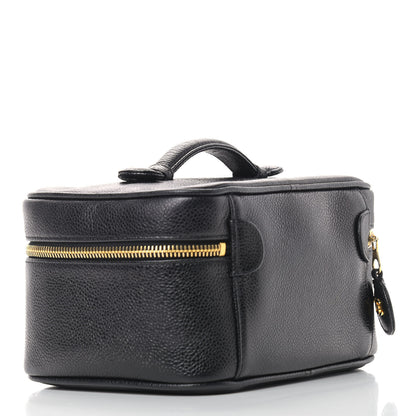 Chanel Caviar Vanity Cosmetic Case Black 2 of 7