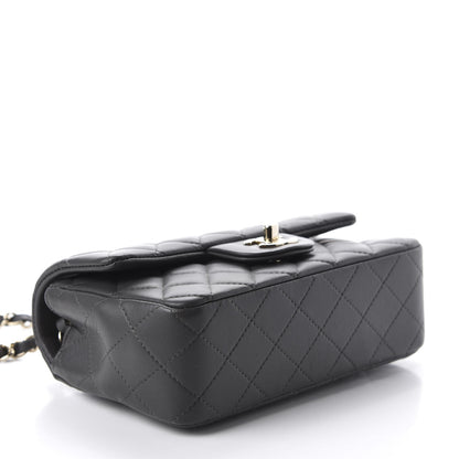 Chanel Lambskin Quilted Mini Rectangular Flap Grey 4 of 13