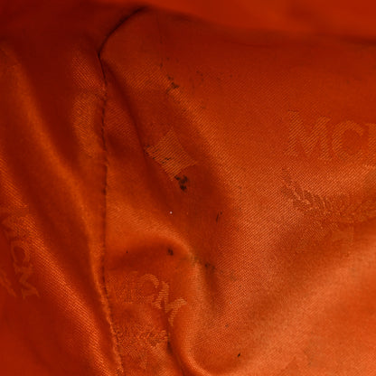 MCM Visetos Medium Vintage Pocket Backpack Cognac 15 of 26