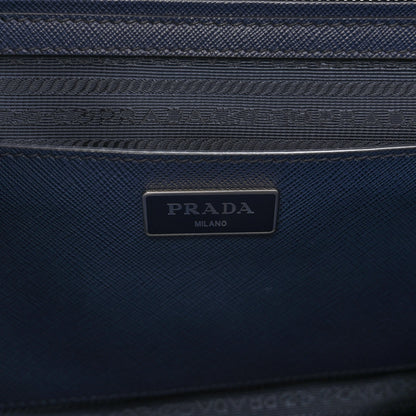 Prada Saffiano Lux Large Galleria Double Zip Tote Baltico 6 of 9