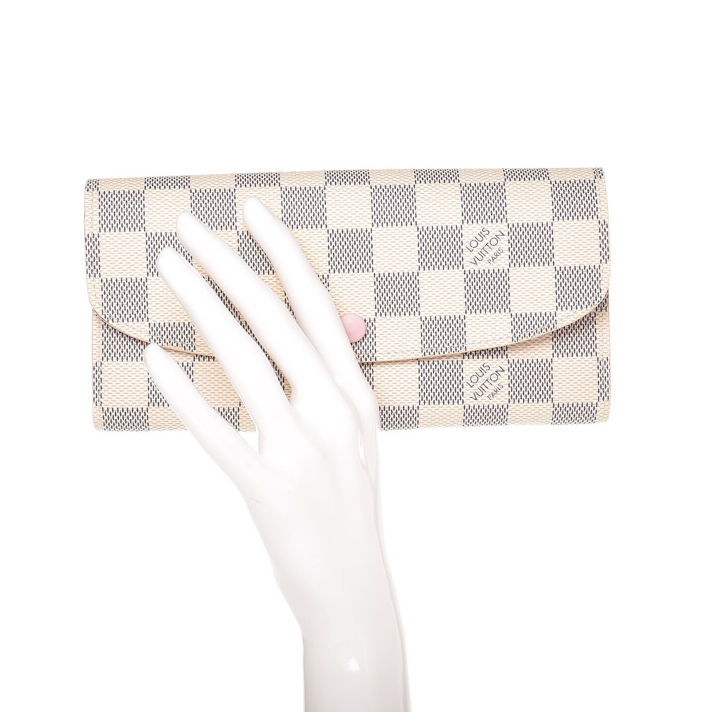 Damier Azur Emilie Wallet Rose Ballerine
