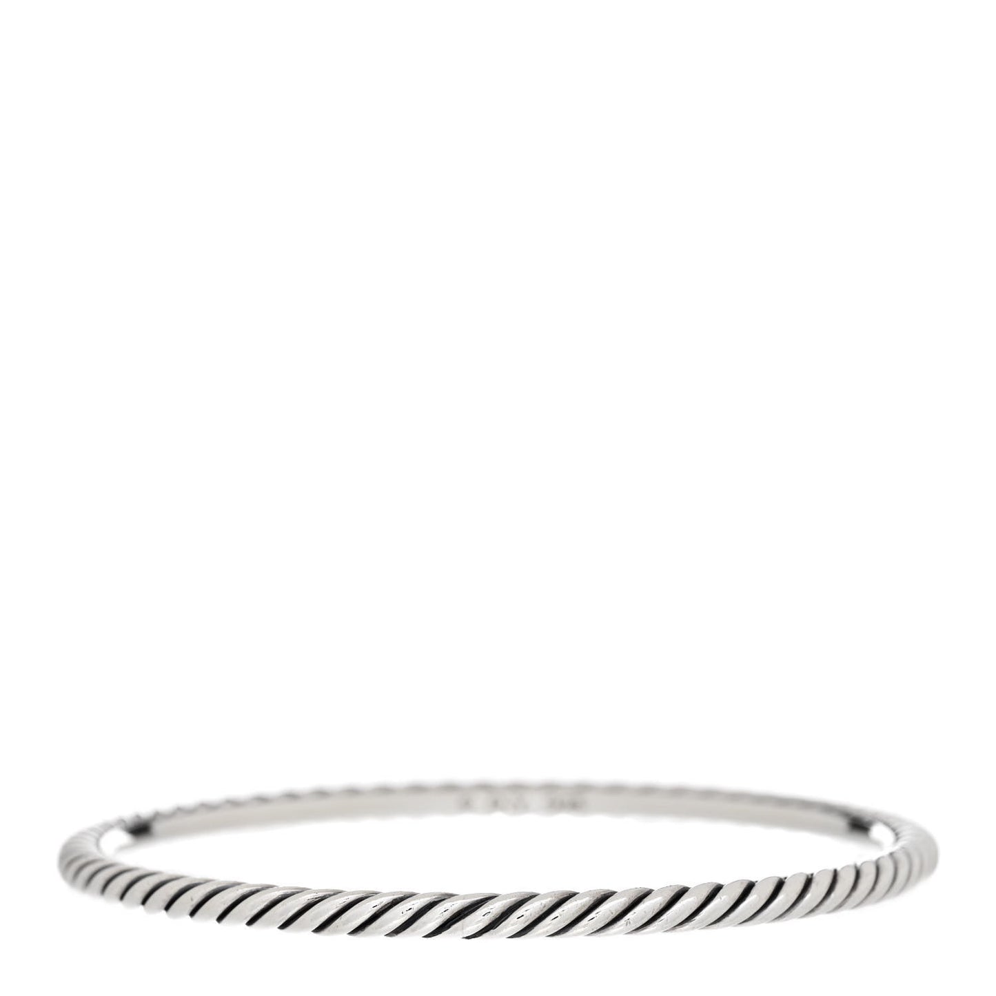 Sterling Silver 3.5mm Cable Classics Bangle Bracelet
