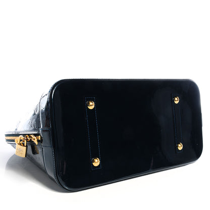 Louis Vuitton Vernis Alma GM Blue Nuit 4 of 7