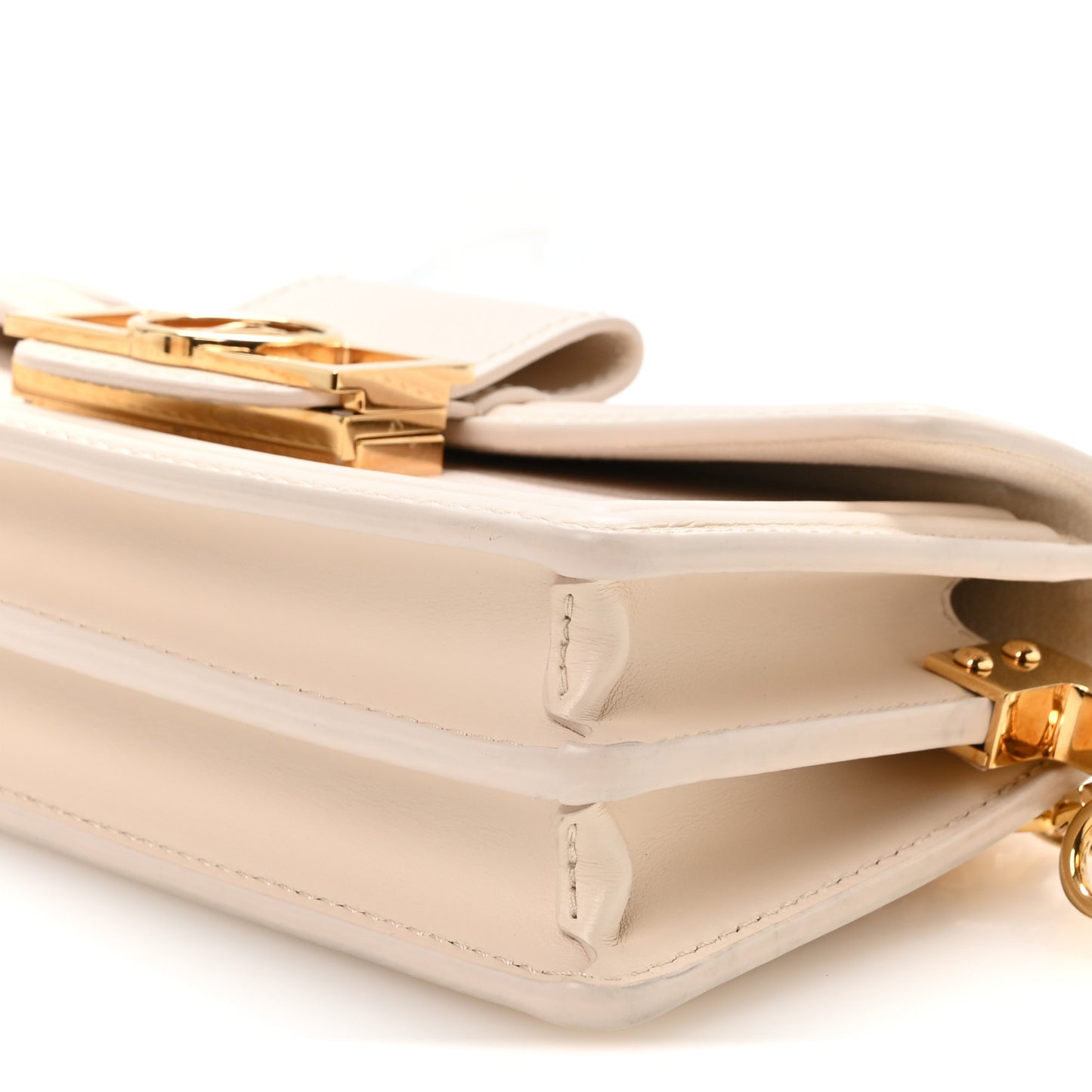 Grained Calfskin Dauphine East West Beige