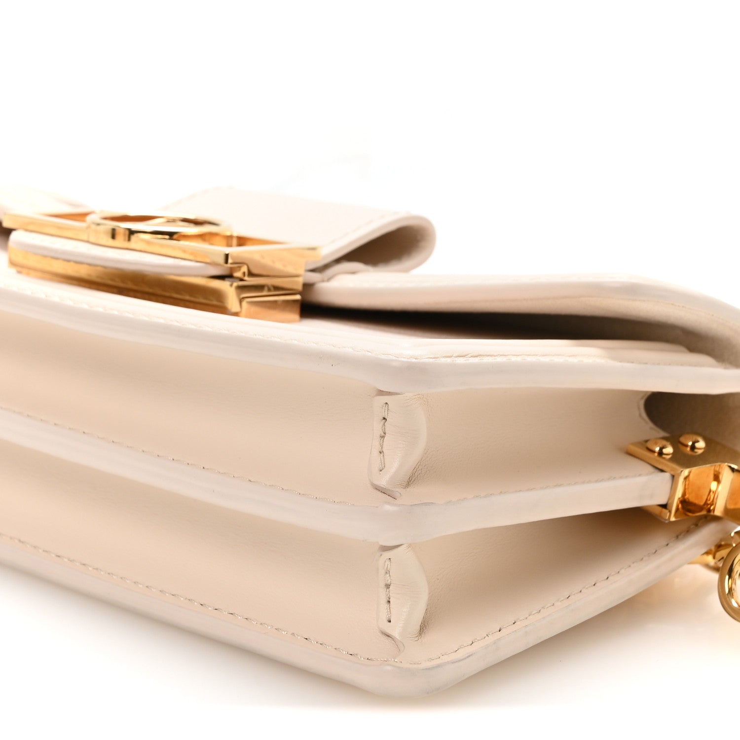 Louis Vuitton Grained Calfskin Dauphine East West Beige 9 of 10