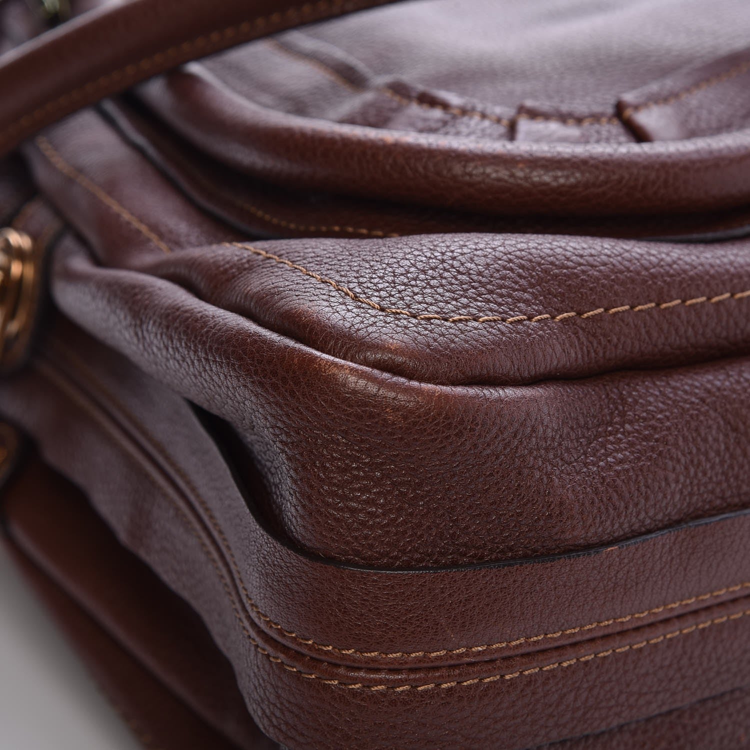 Chloe Calfskin Large Paraty Chocolate 15 of 20