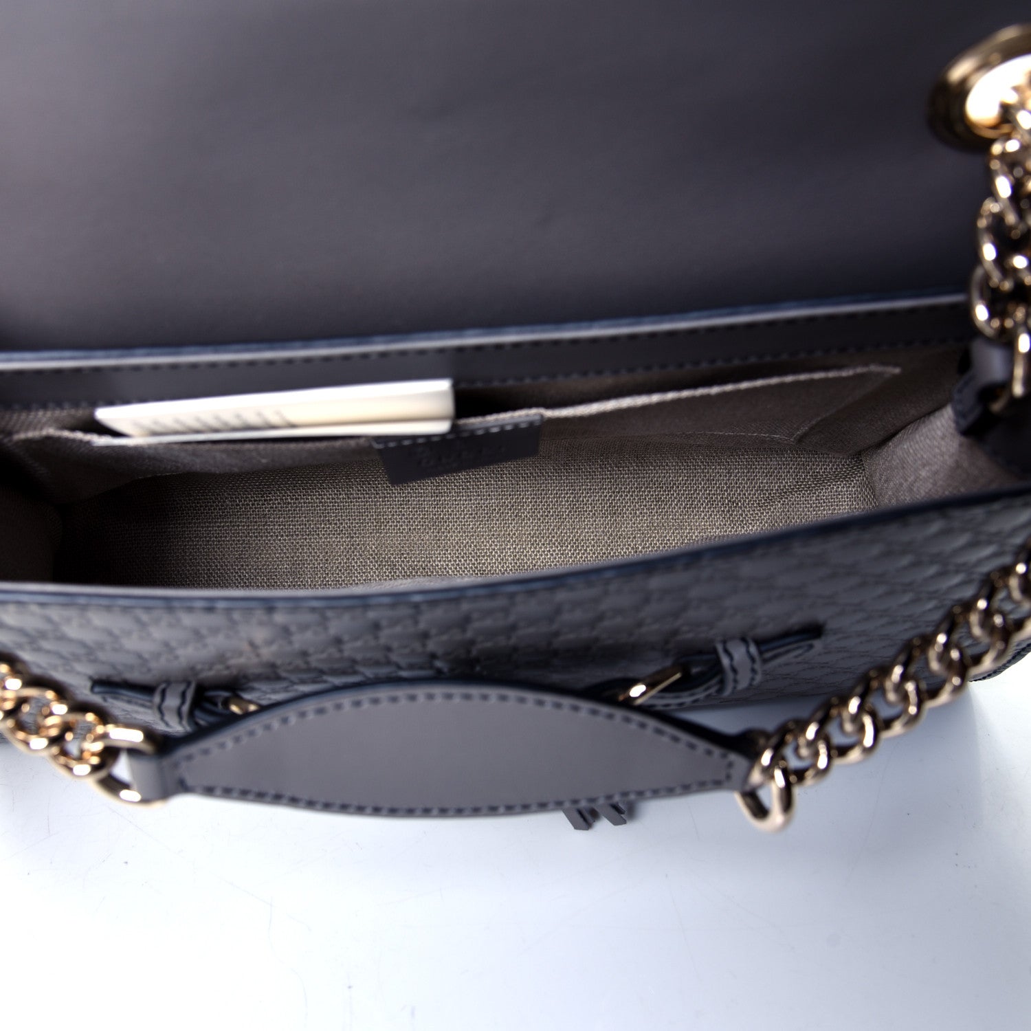 Gucci Soft Microguccissima Medium Emily Chain Shoulder Bag Loess 4 of 4