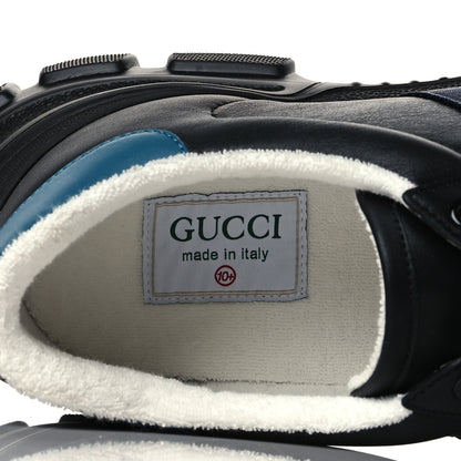 Gucci Calfskin Web Mens Nathan Sneakers 10.5 Black 7 of 8