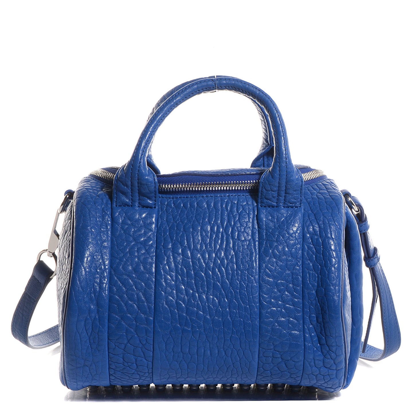 Pebbled Lambskin Rockie Royal w Silver Hardware