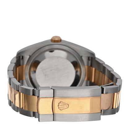 Rolex Stainless Steel 18K Everose Gold 36mm Oyster Perpetual Datejust Turn-O-Graph Watch White 116261 3 of 4