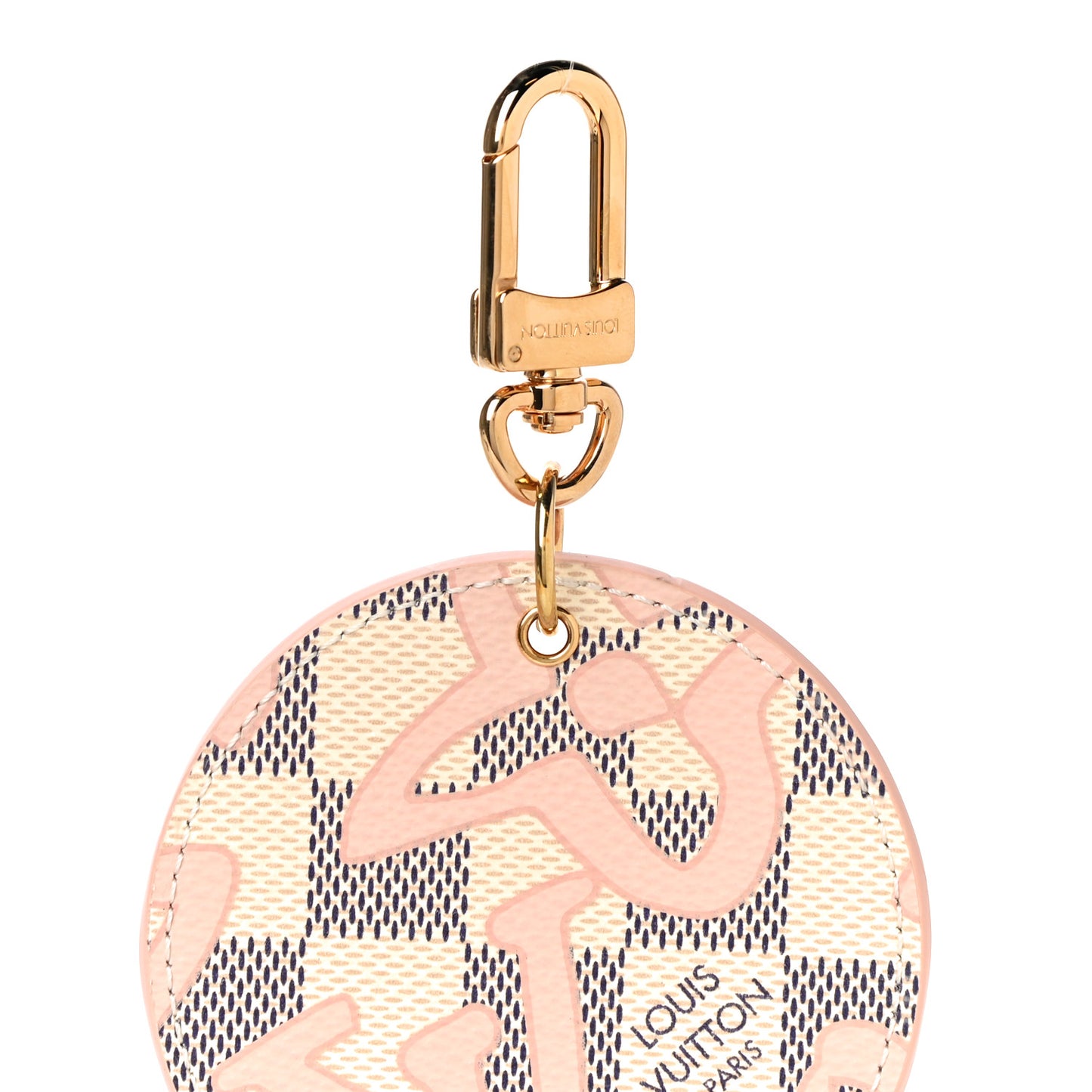 Damier Azur Tahitienne Bag Charm Key Ring