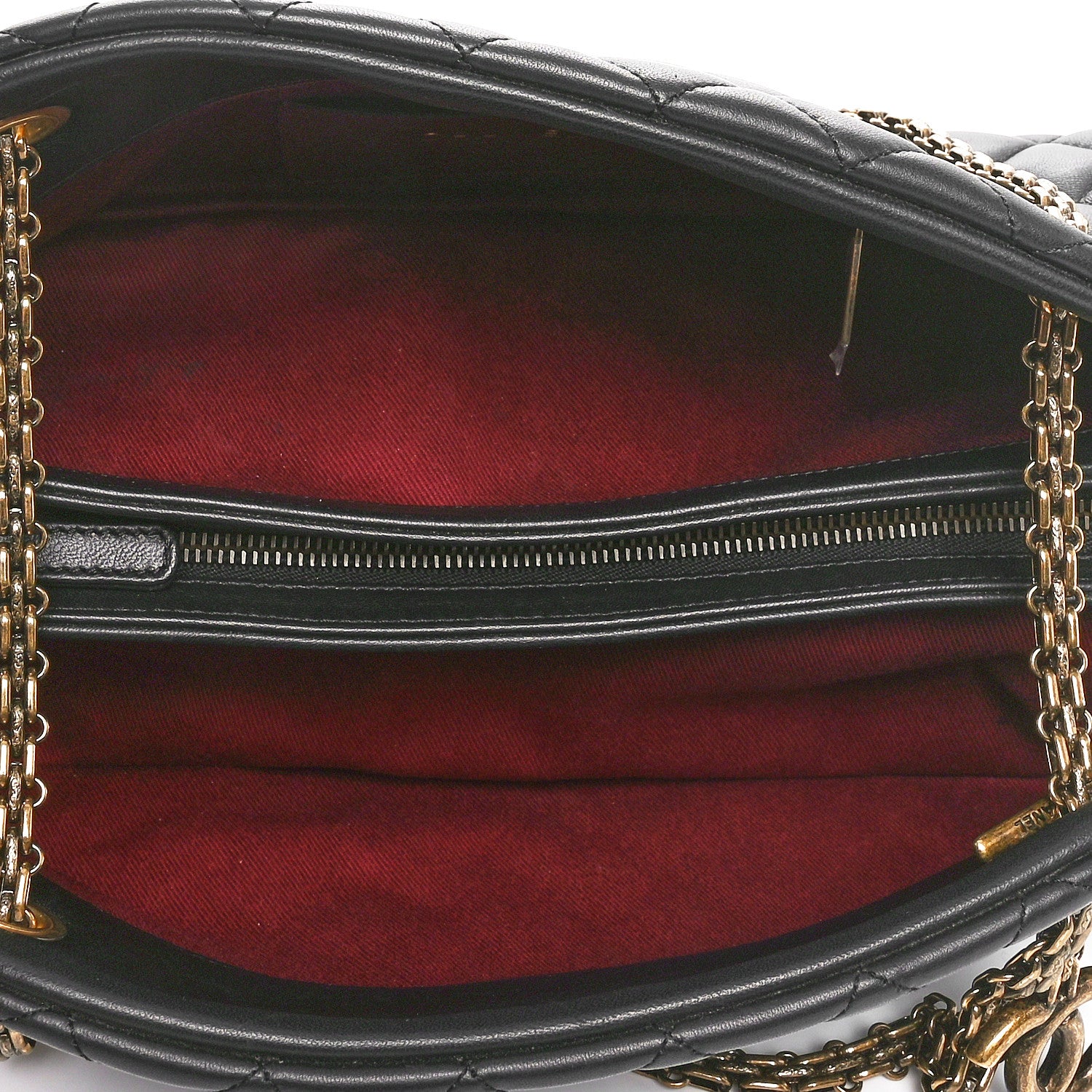 Chanel Lambskin Quilted Medium Just Mademoiselle Black 5 of 10