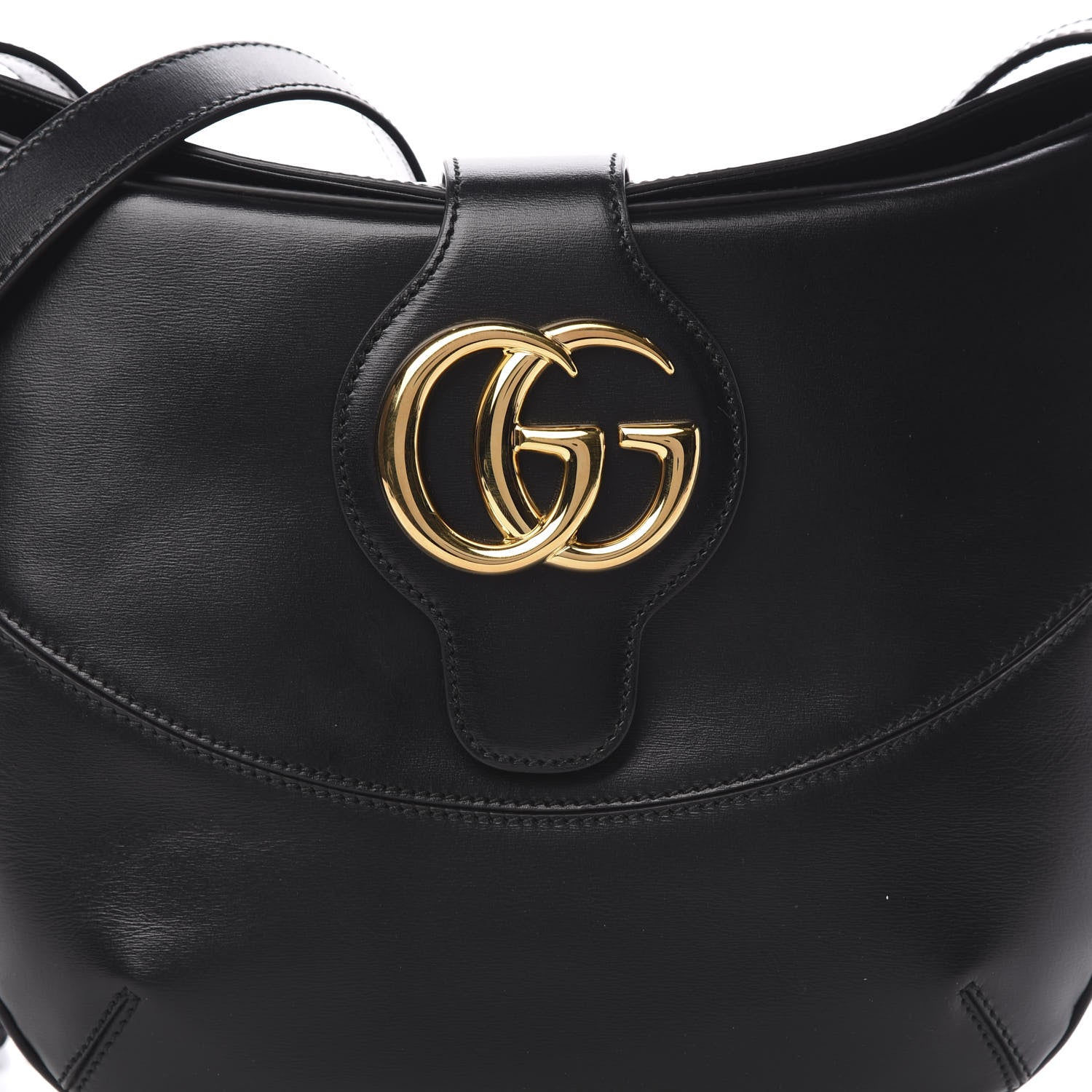 Gucci Calfskin Medium Arli Shoulder Bag Black 8 of 11