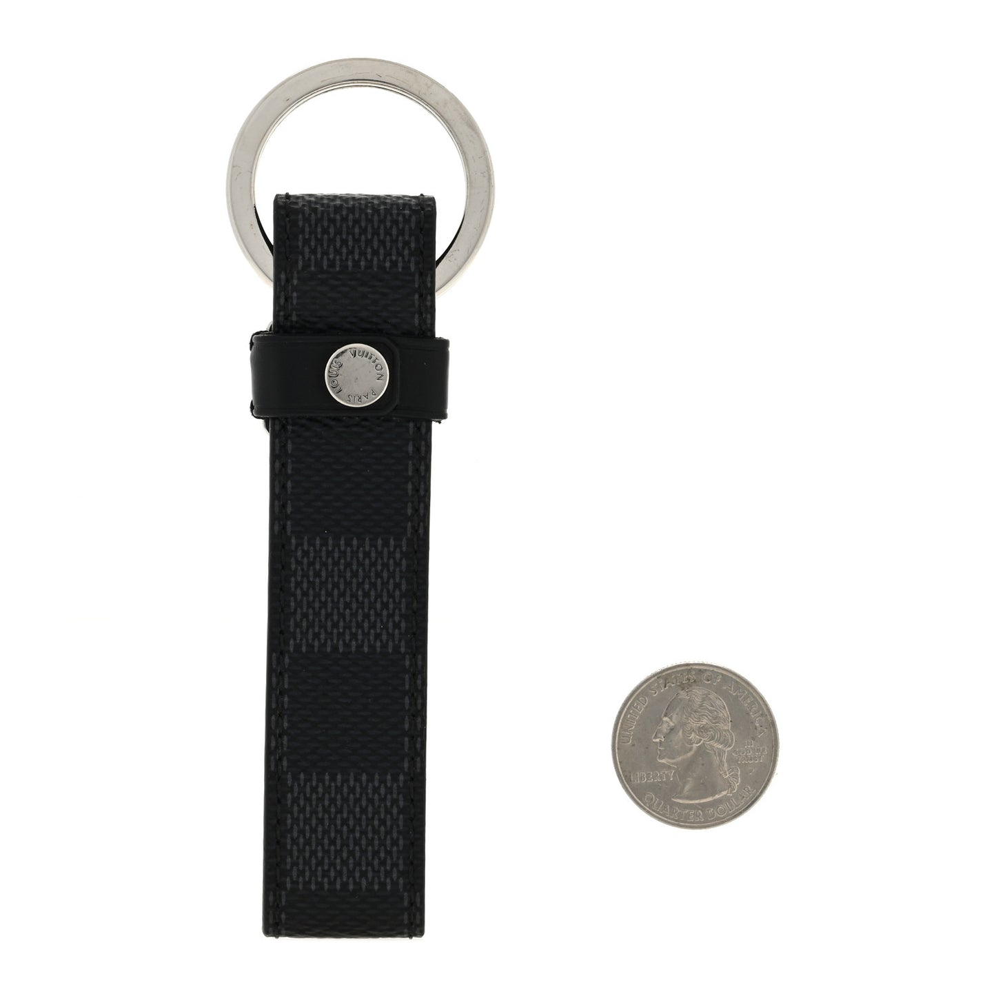 Damier Graphite LV Dragonne Key Holder