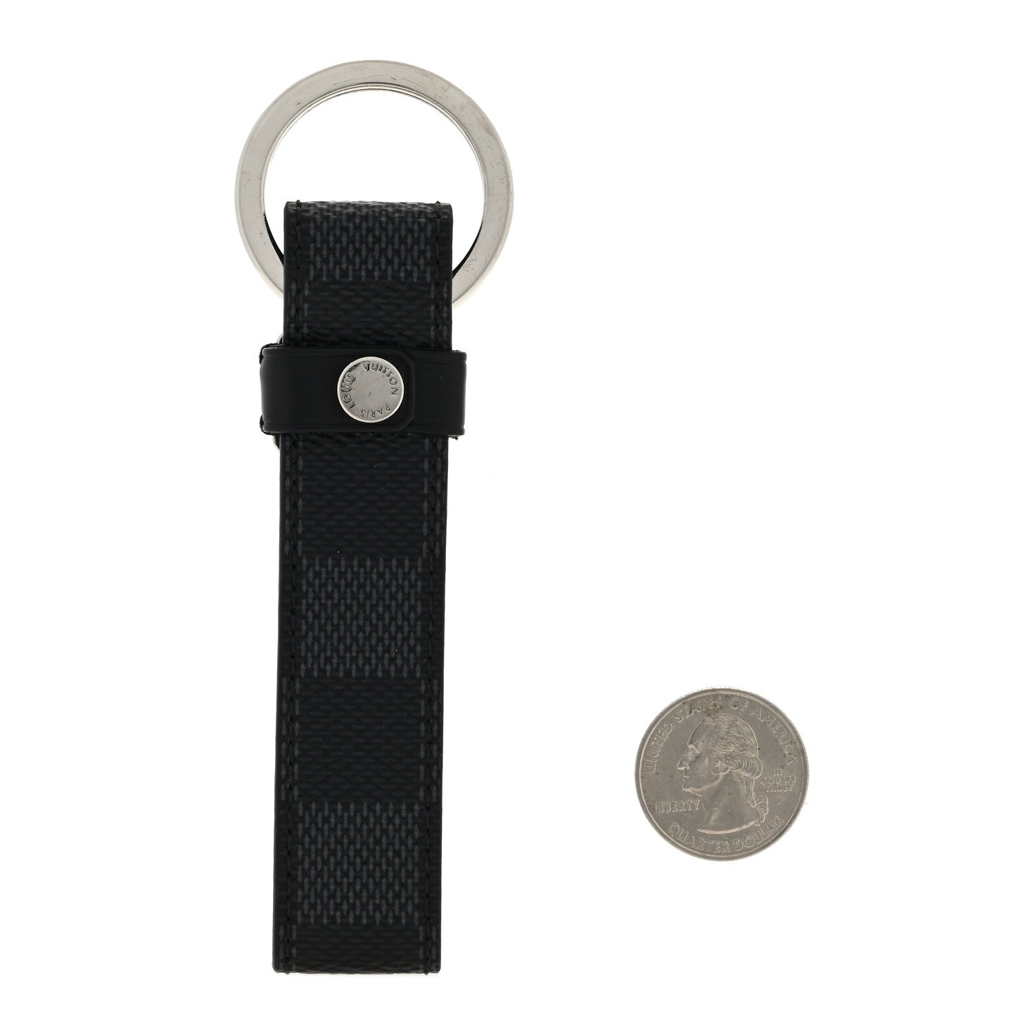 Louis Vuitton Damier Graphite LV Dragonne Key Holder 2 of 3