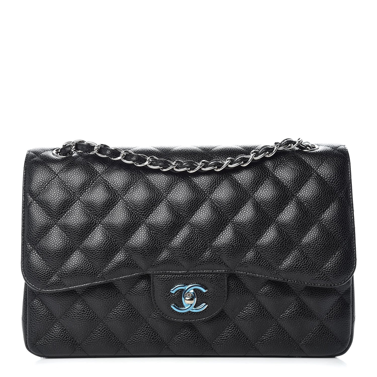 Chanel Caviar Quilted Jumbo Double Flap Black 1 of 12