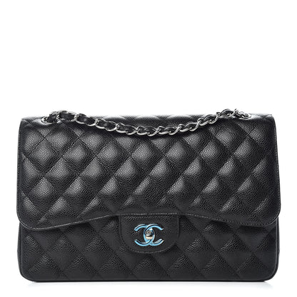 Chanel Caviar Quilted Jumbo Double Flap Black 1 of 12