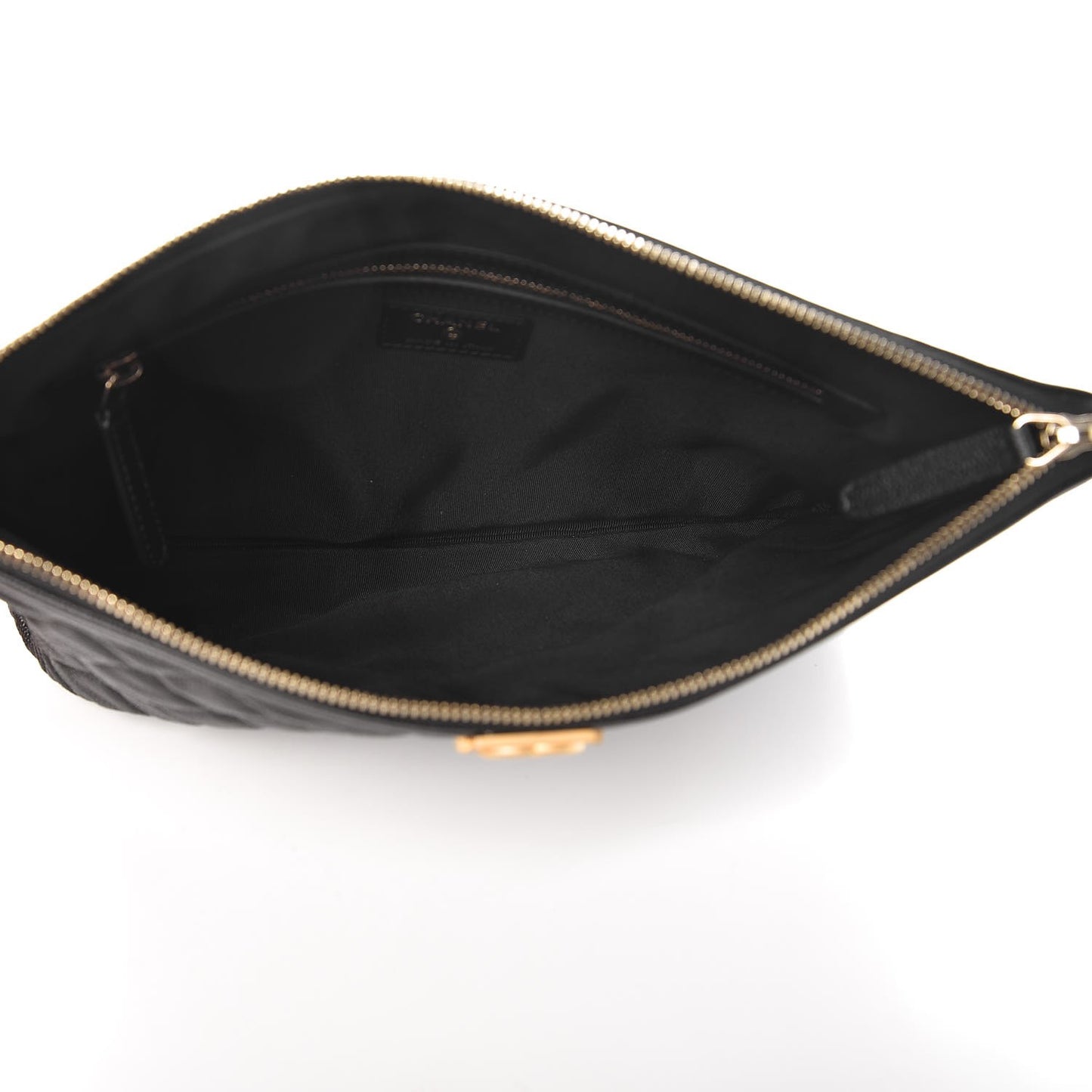 Caviar Quilted Medium Boy Cosmetic Case Black