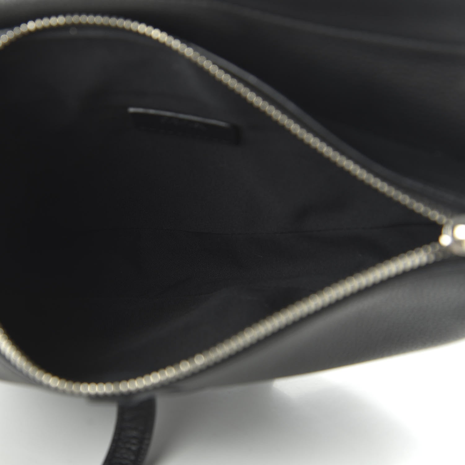 Christian Dior Grained Calfskin Kim Jones Saddle Bag Black 4 of 8