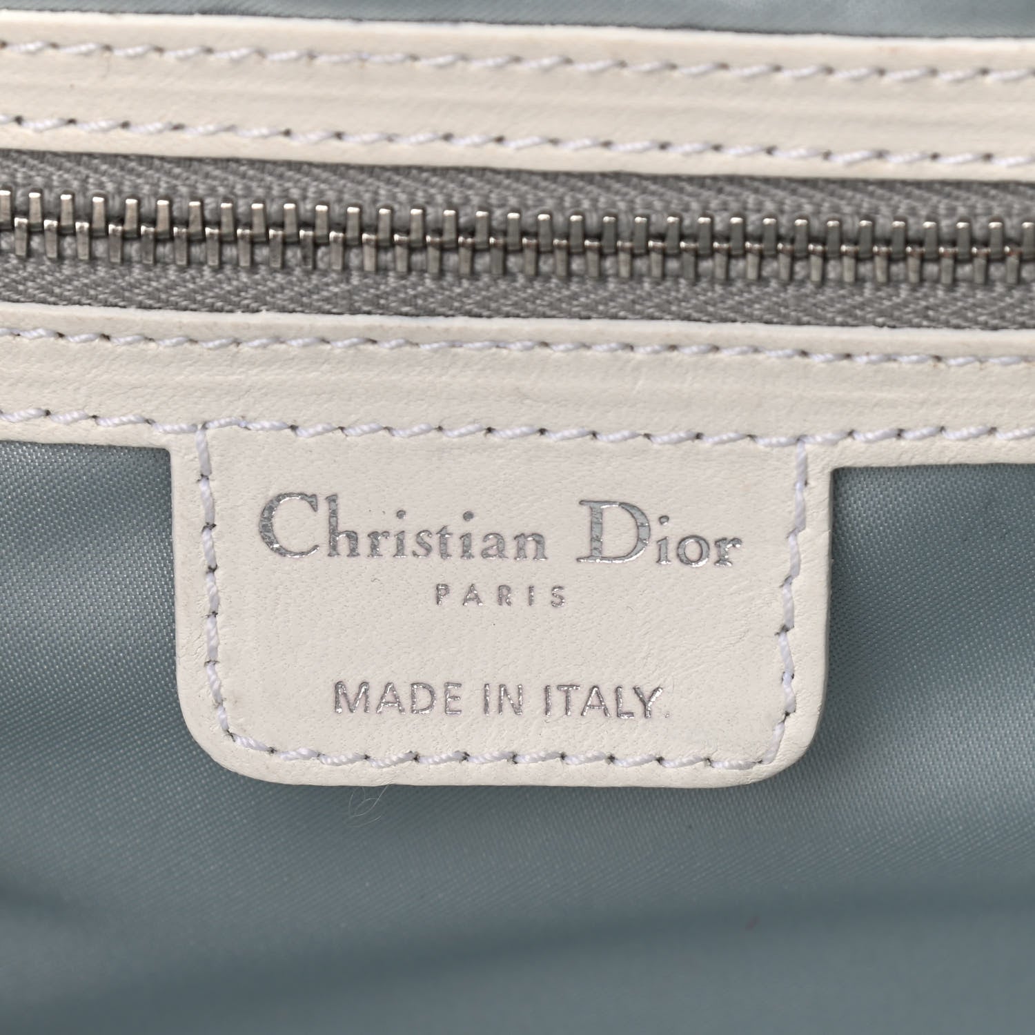Christian Dior Monogram Romantique Trotter Flap Bag Grey 10 of 12