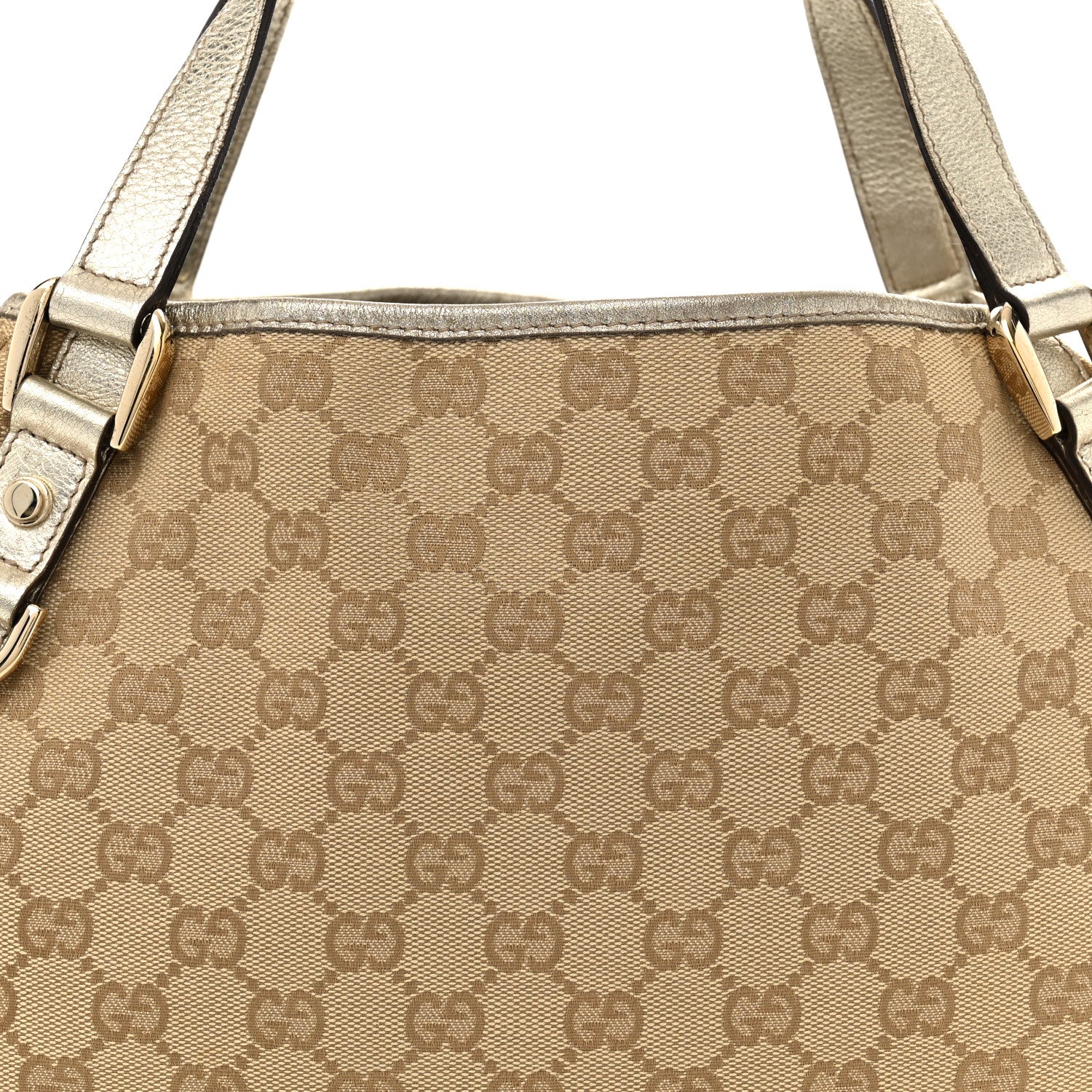 Gucci Monogram Medium Abbey Shoulder Bag Gold 8 of 11