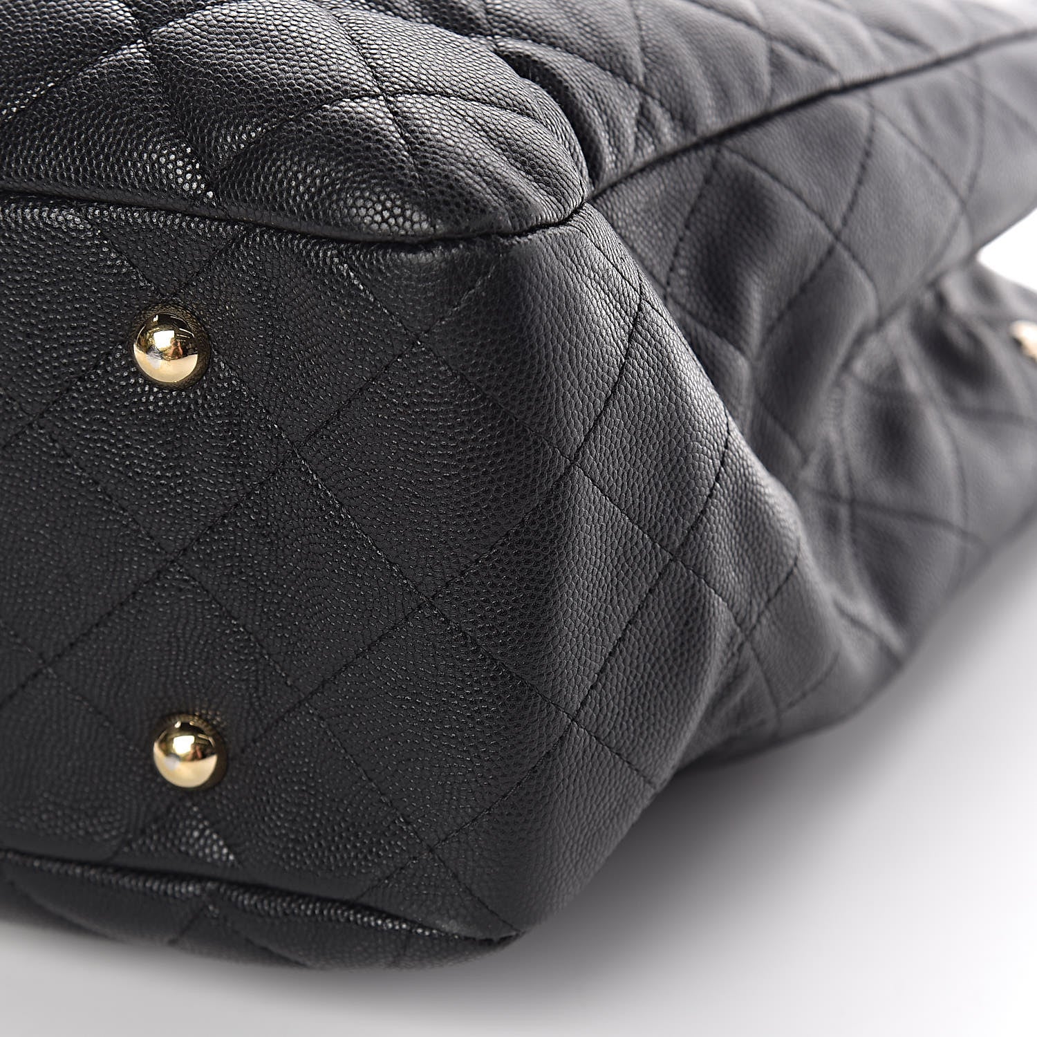 Chanel Caviar Quilted Large CC Shopping Tote Black 9 of 12