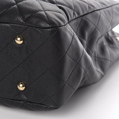Chanel Caviar Quilted Large CC Shopping Tote Black 9 of 12