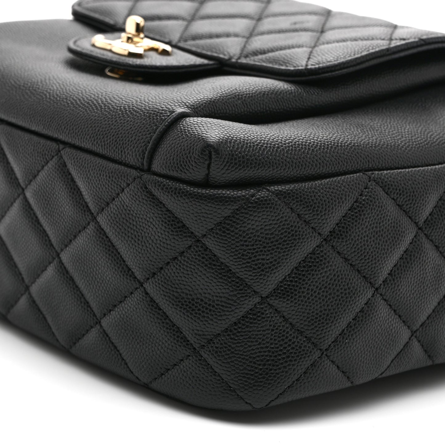 Caviar Quilted Large CC Day Backpack Black