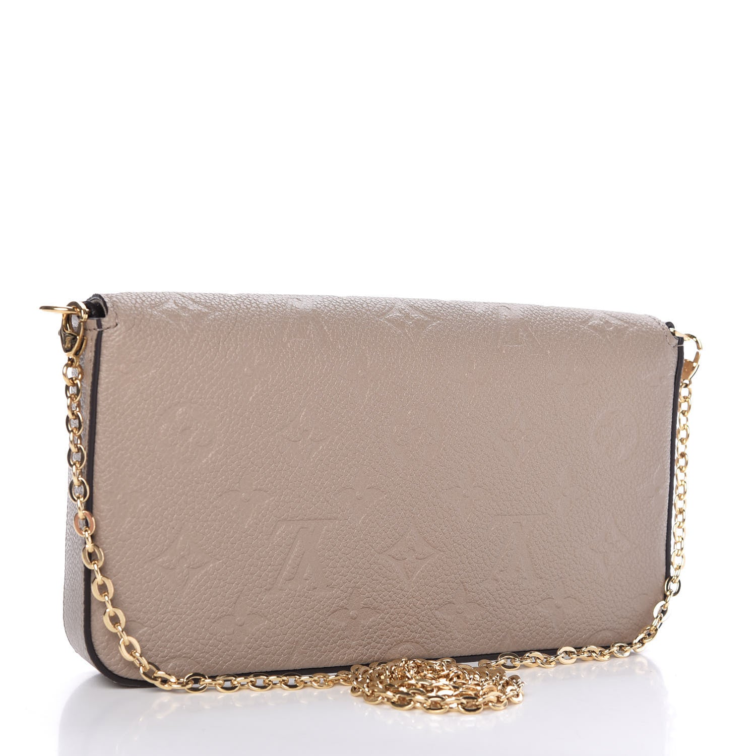 Louis Vuitton Empreinte Pochette Felicie Chain Wallet Tourterelle 3 of 9