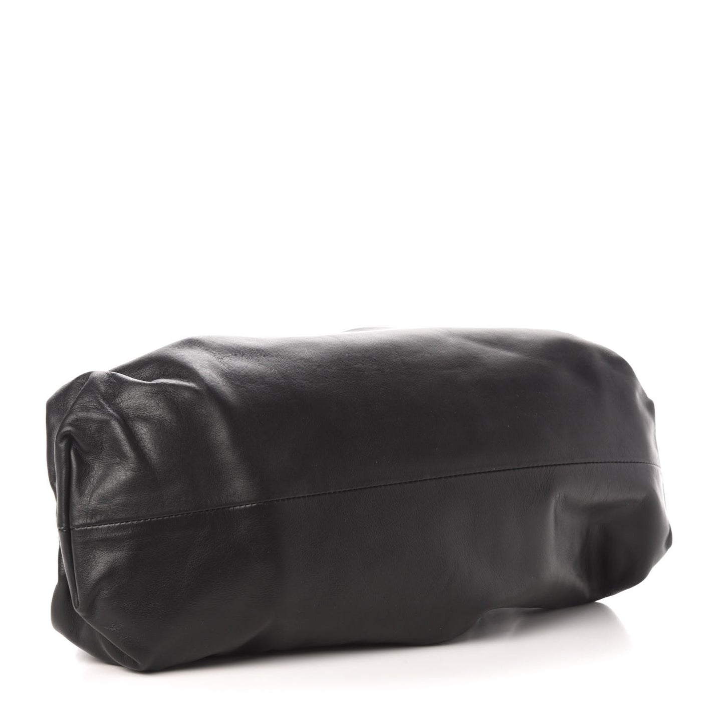 Smooth Butter Calf The Pouch Oversized Clutch Black