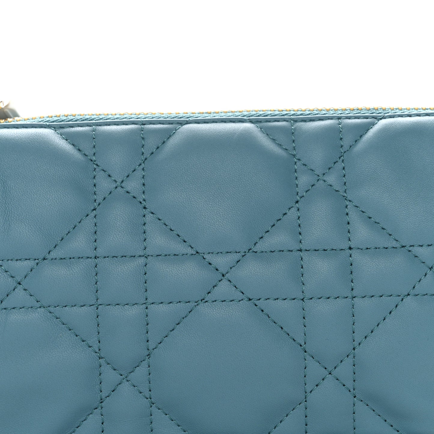 Lambskin Cannage Small Dior Vibe Hobo Bag Cloud Blue