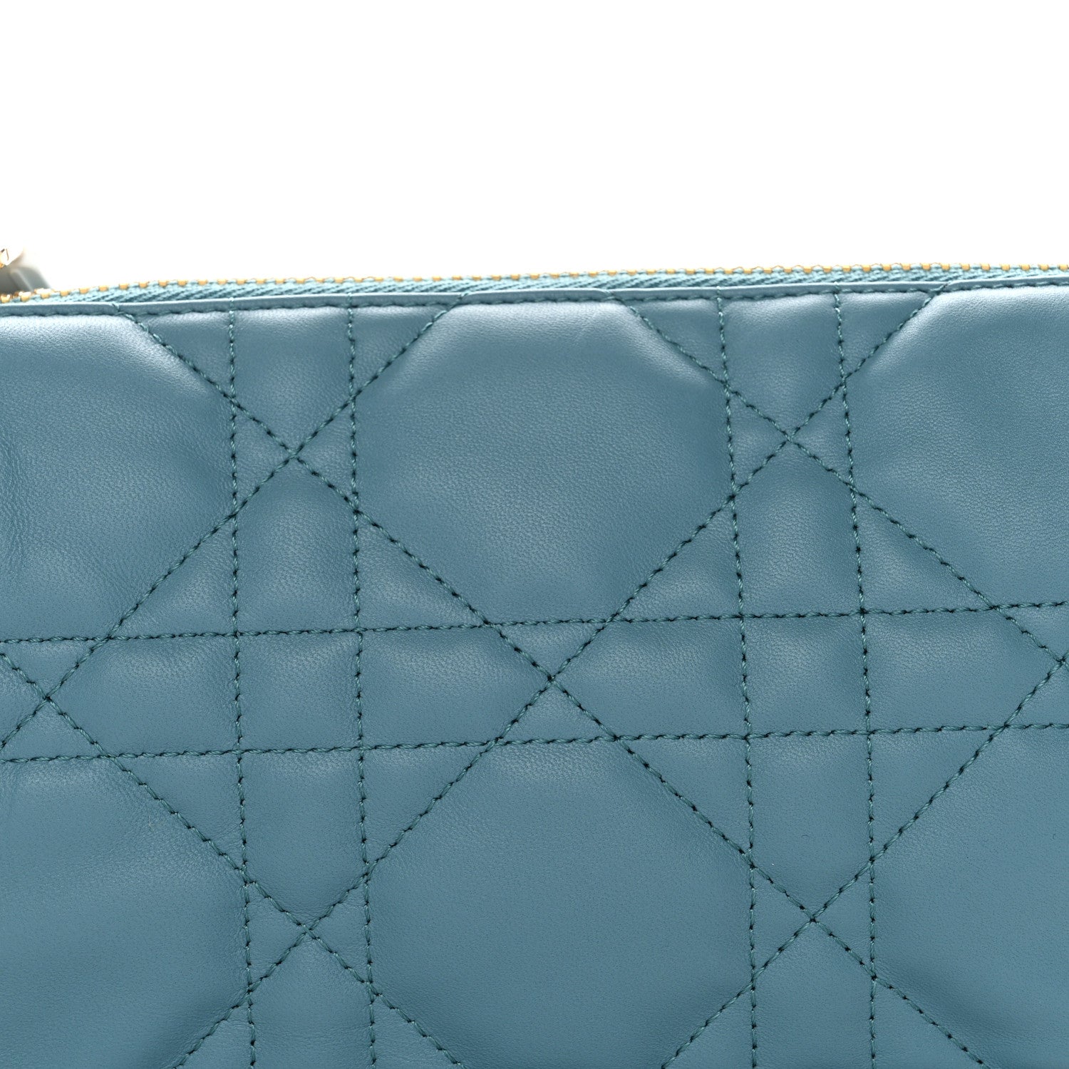 Christian Dior Lambskin Cannage Small Dior Vibe Hobo Bag Cloud Blue 8 of 10