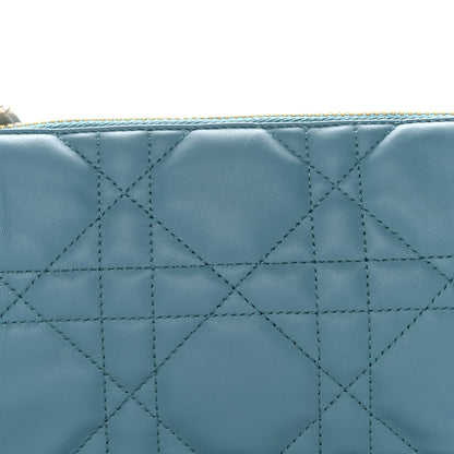 Christian Dior Lambskin Cannage Small Dior Vibe Hobo Bag Cloud Blue 8 of 10