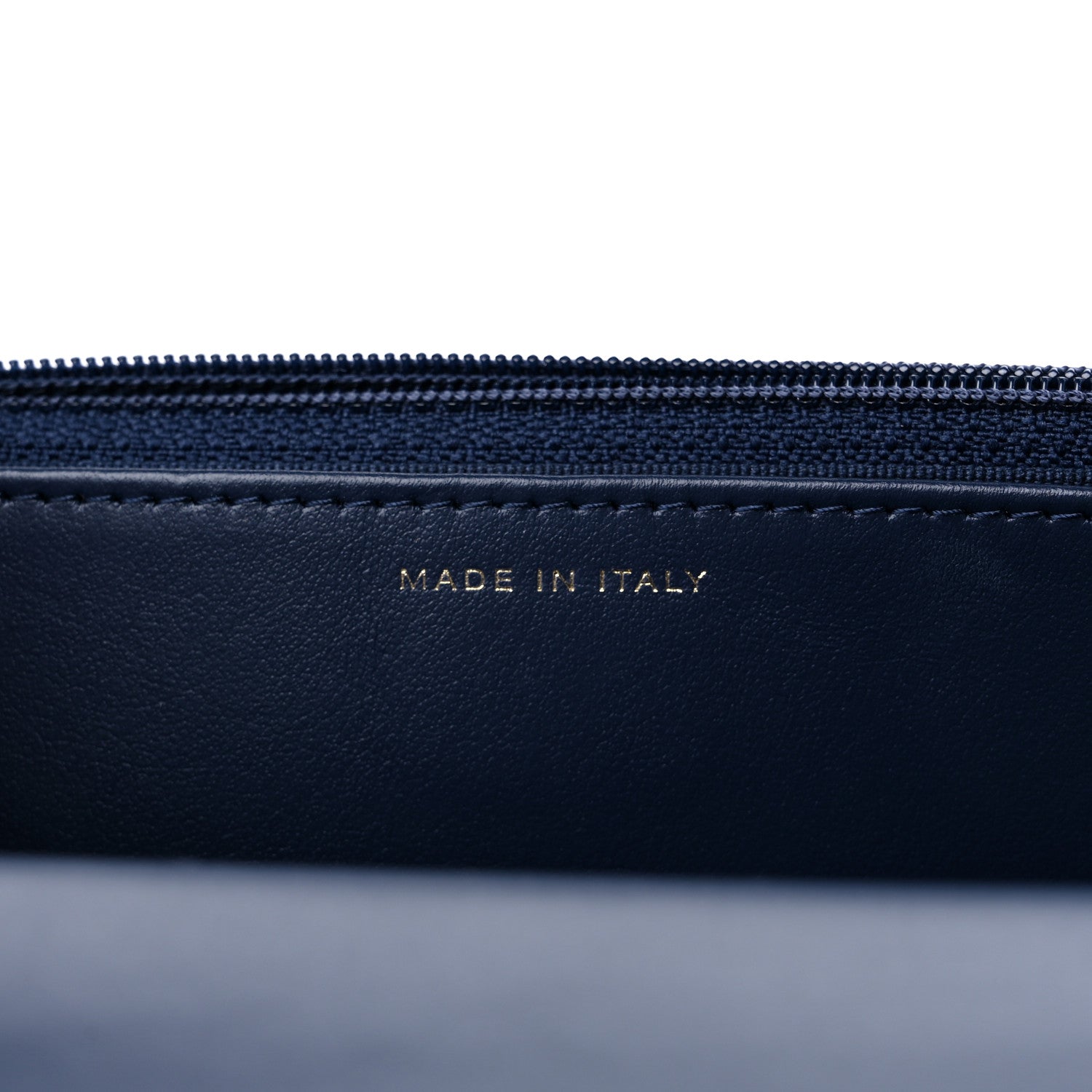 Chanel Caviar Quilted Pocket Clutch With Chain WOC Navy Blue 7 of 13