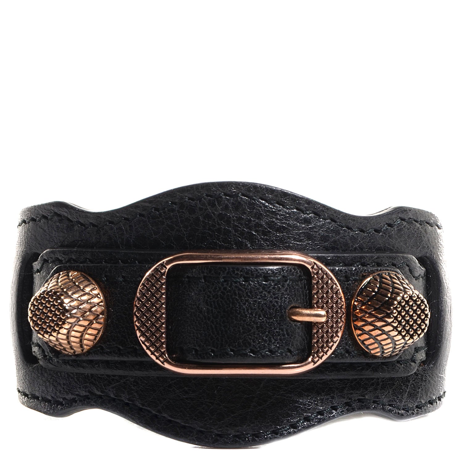 Balenciaga Agneau Arena Giant Rose Gold Hardware M Braceletedium Black 1 of 7
