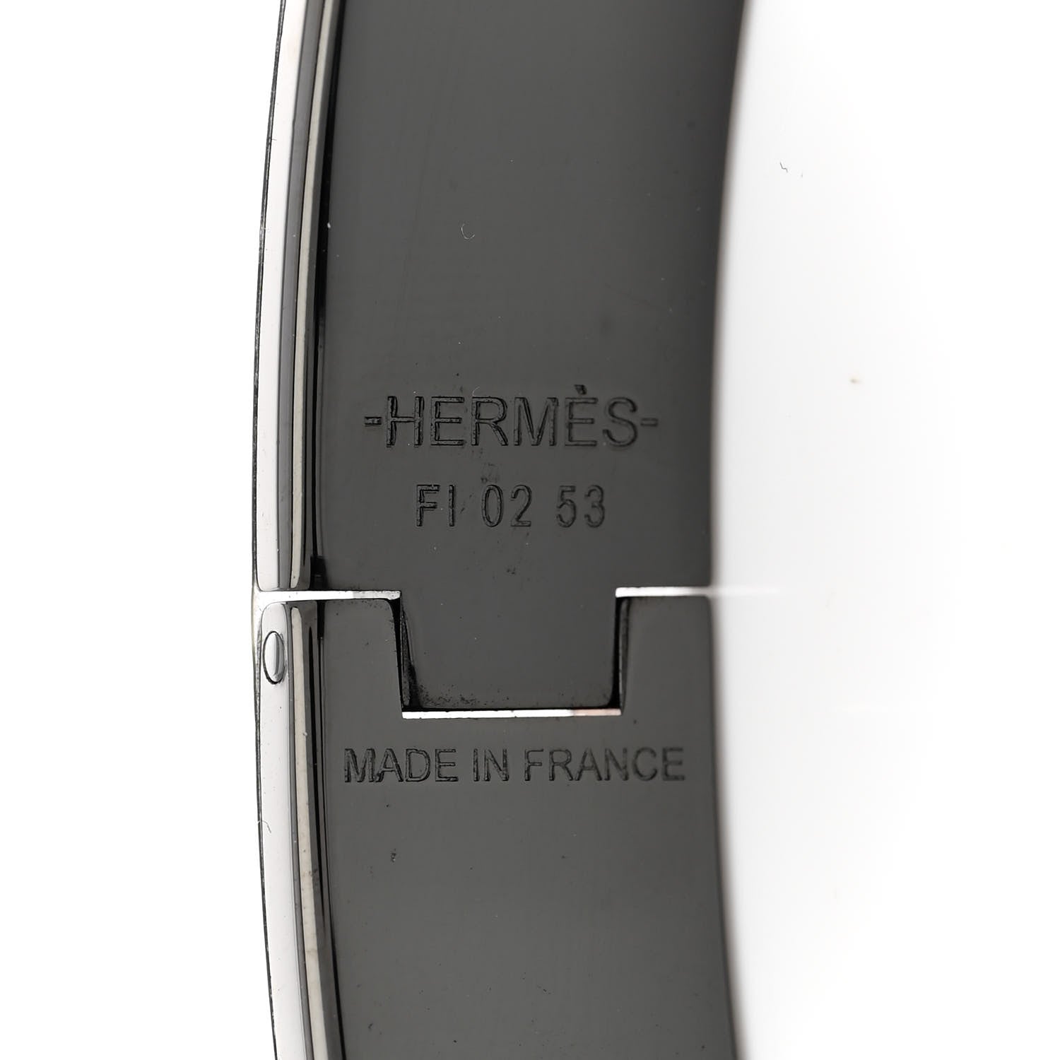 Hermes Matte Enamel Narrow Clic Clac HH Bracelet T5 So Black 4 of 5