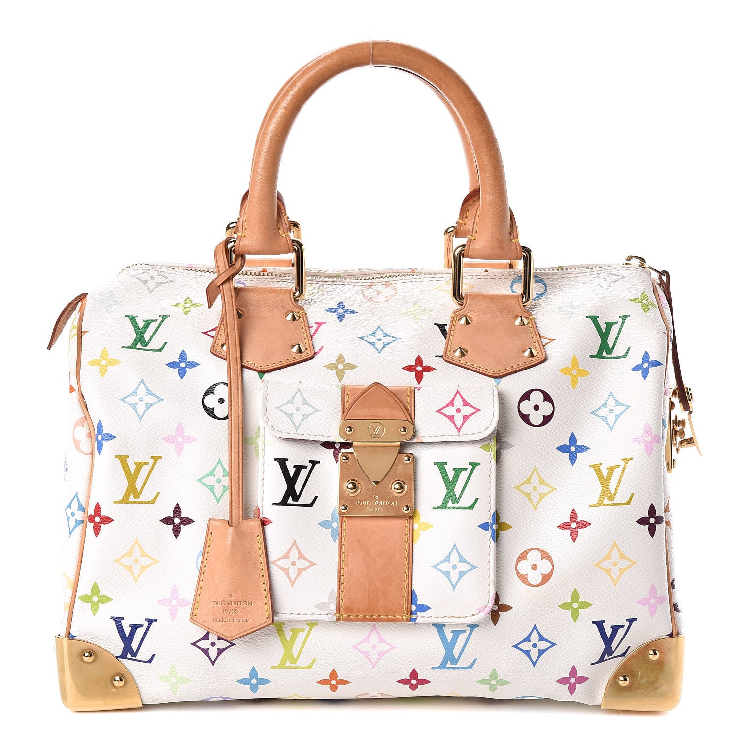 Louis Vuitton Monogram Multicolor Speedy 30 White 1 of 17