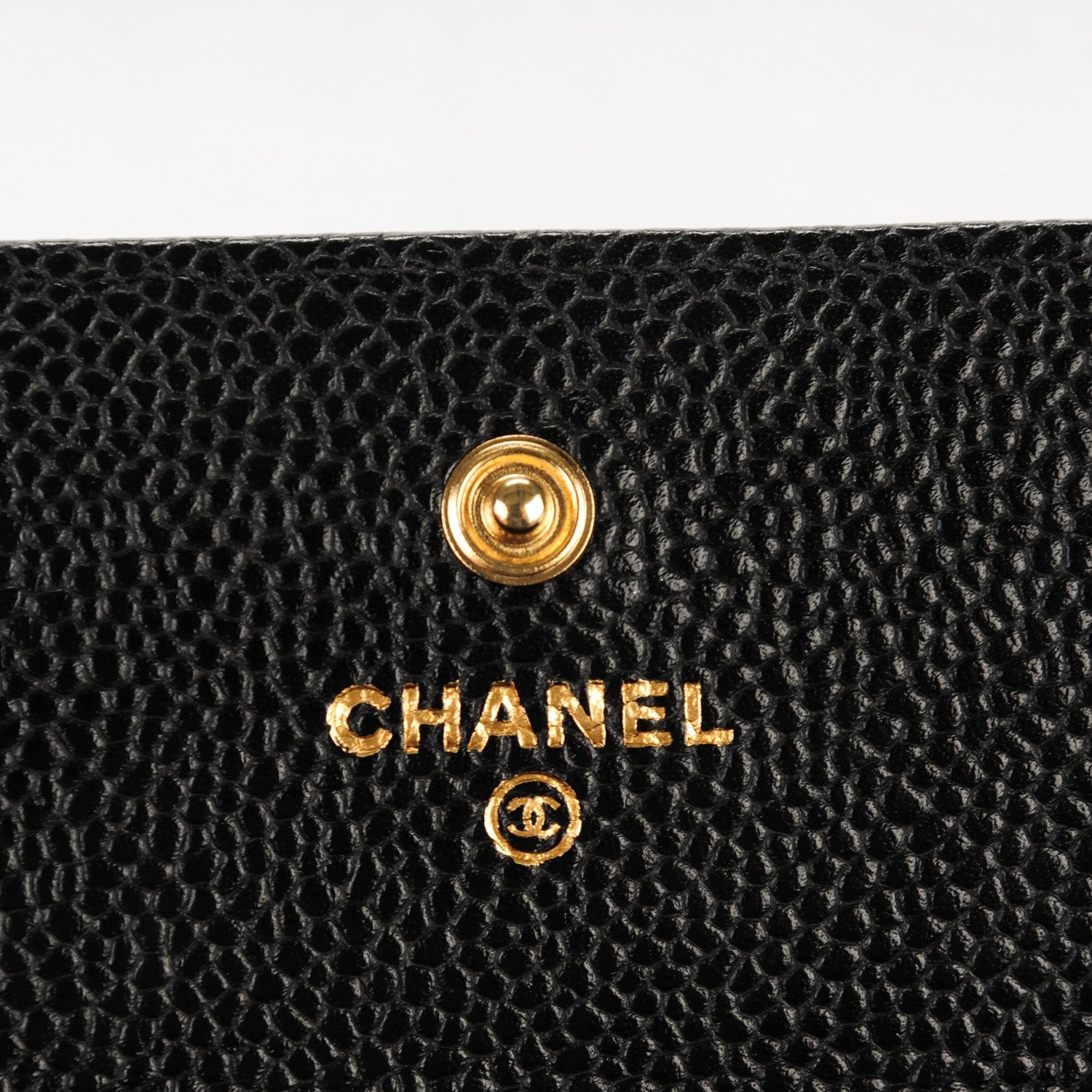 Chanel Caviar Quilted Large Gusset Flap Wallet Black 5 of 8