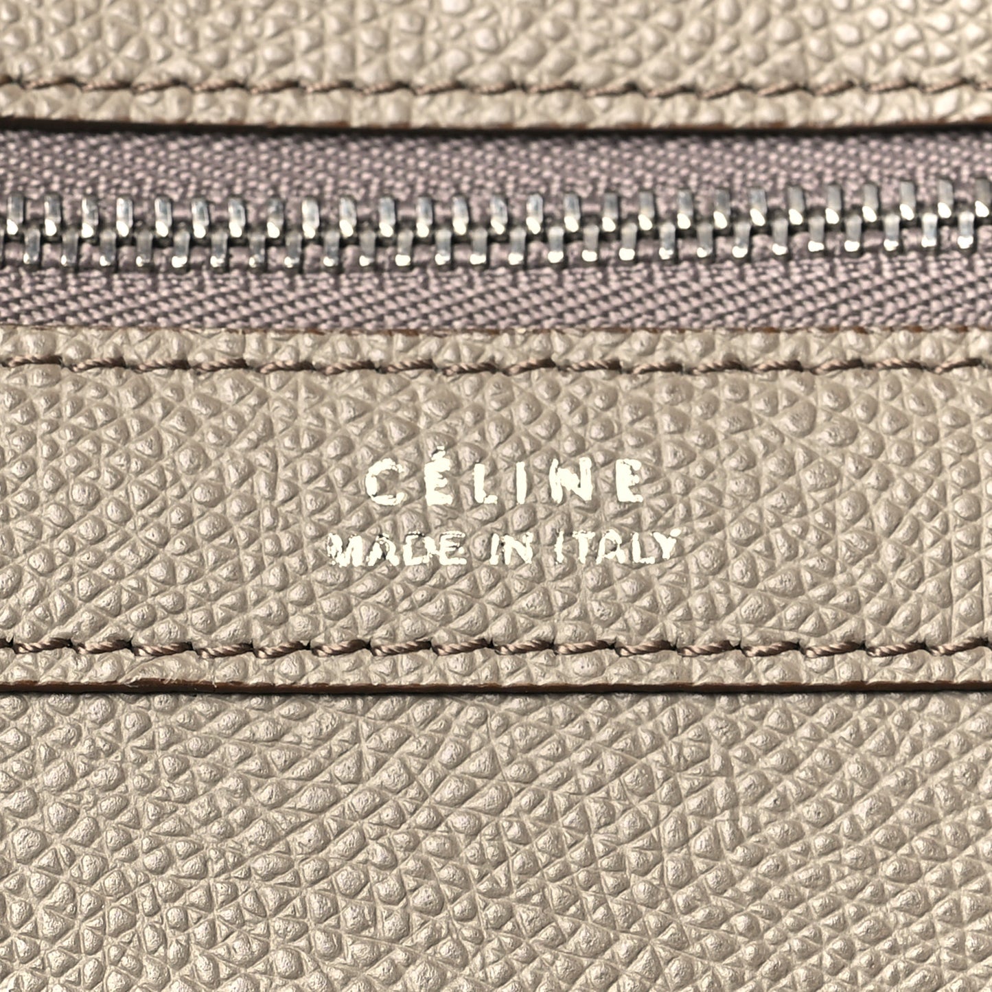 Grained Calfskin Medium Horizontal Cabas Phantom Taupe