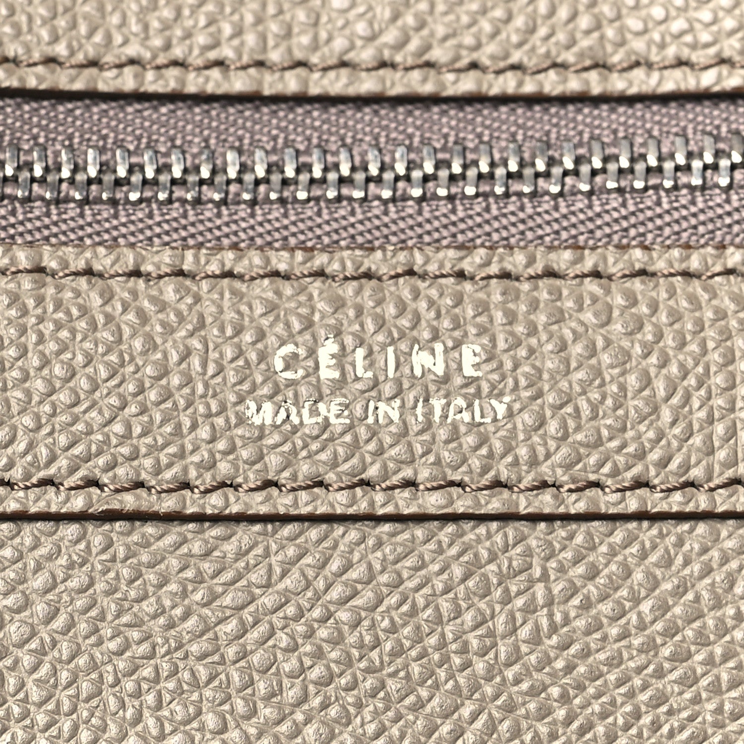 Celine Grained Calfskin Medium Horizontal Cabas Phantom Taupe 6 of 11