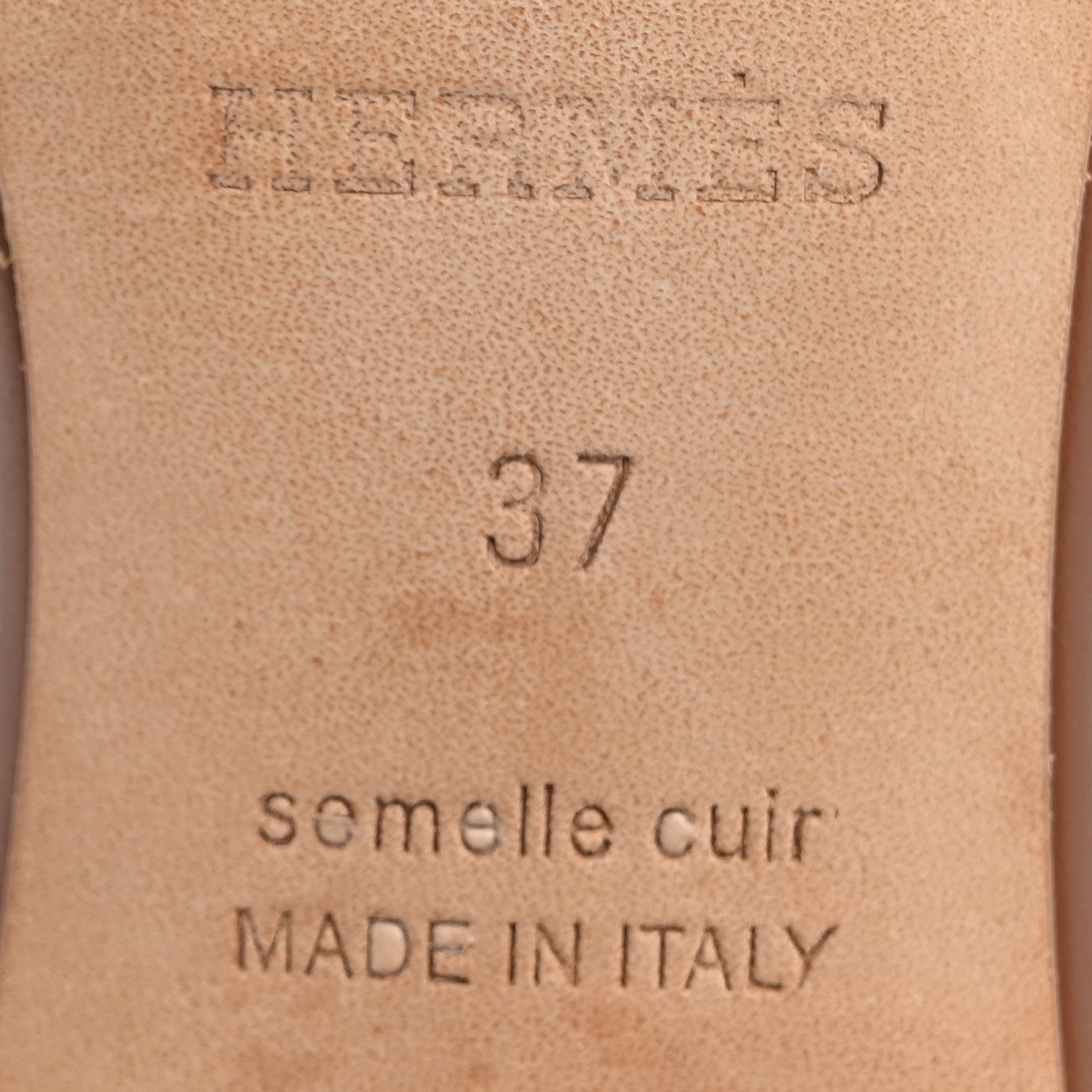 Hermes Calfskin Oasis Sandals 37 Gold 8 of 11