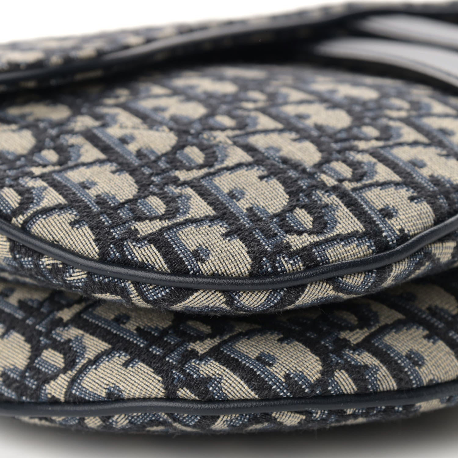 Christian Dior Oblique Saddle Bag Blue 9 of 10