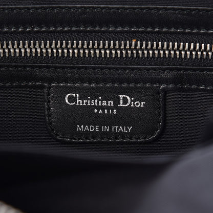 Christian Dior Lambskin Cannage Large Granville Tote Black 7 of 15