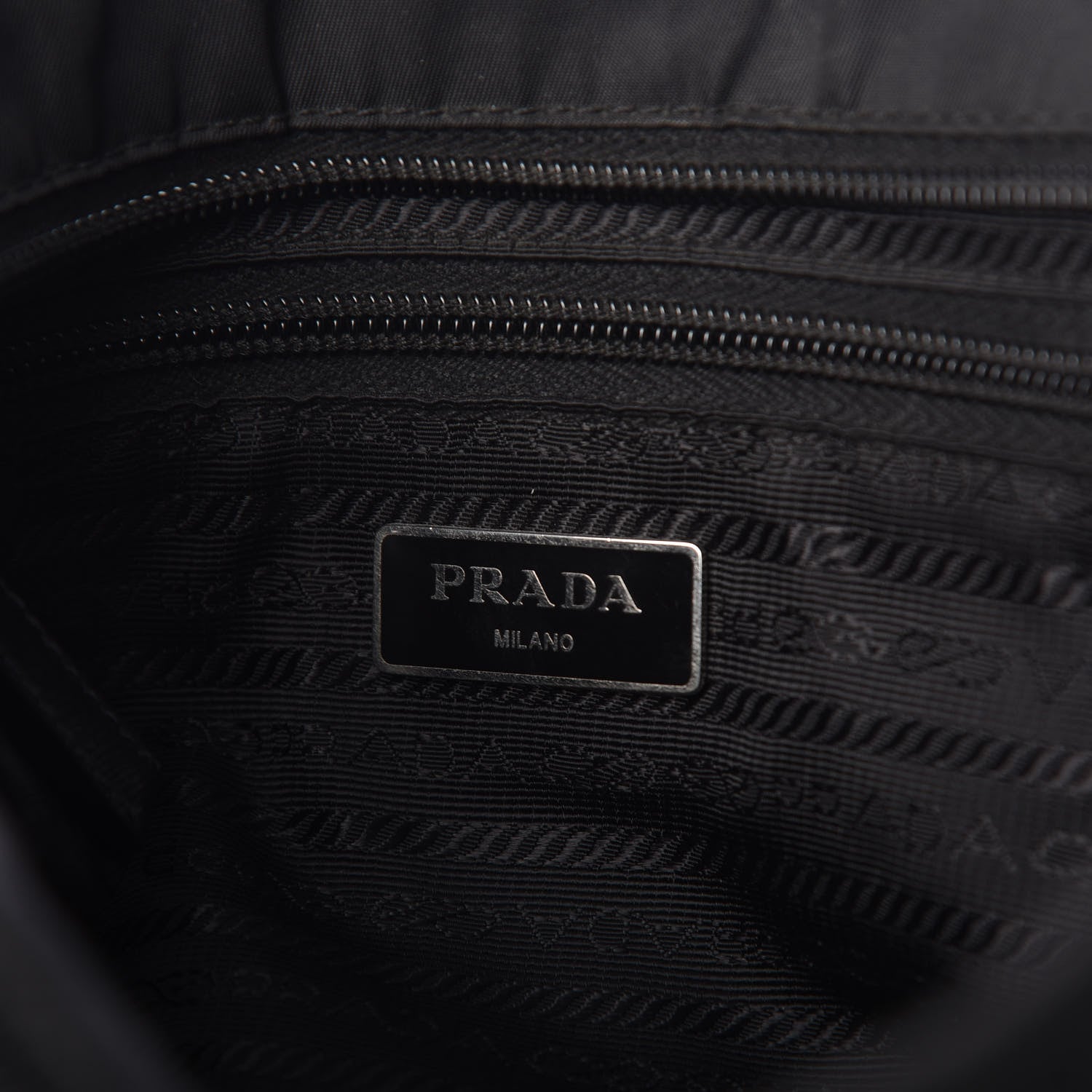 Prada Nylon Messenger Bag Black 6 of 9
