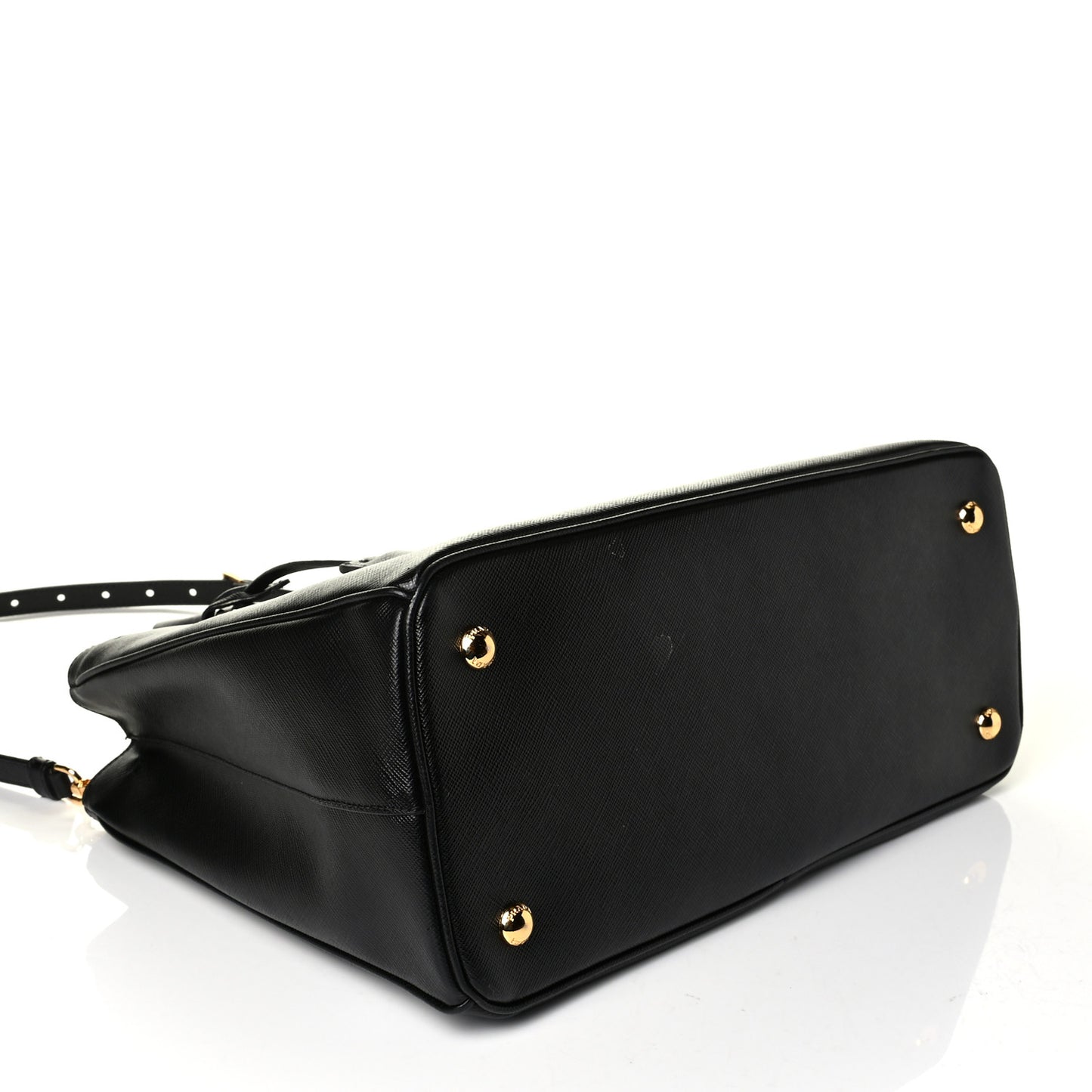 Saffiano Lux Medium Tote Black