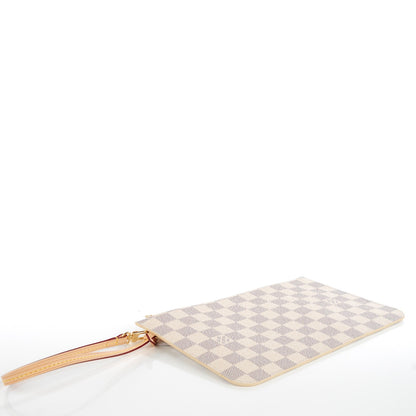 Louis Vuitton Damier Azur Neverfull MM GM Pochette Rose Ballerine 4 of 7